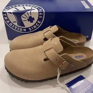 New Birkenstock Boston Clog Tobacco Brown Size 37